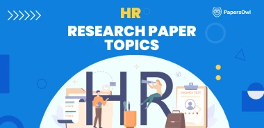 "Illustration of human resource topics with recruitment and personnel symbols.