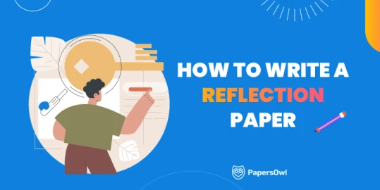 Person writing a reflection paper with pen and paper