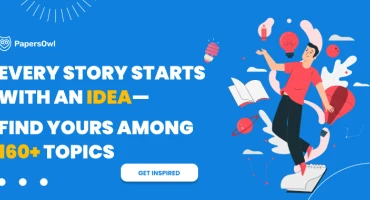 Banner showing 160+ narrative essay topics for students in 2025