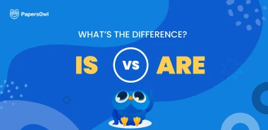 Comparing the difference between 'is' and 'are' in English grammar.