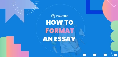 Illustration of essay formatting process with PapersOwl guide