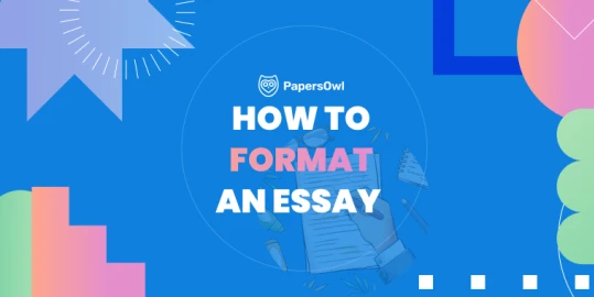 Illustration of essay formatting process with PapersOwl guide