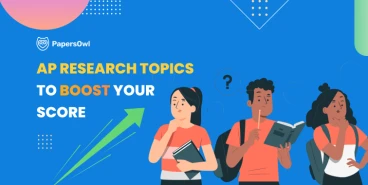 Students contemplating AP research topics to improve their score