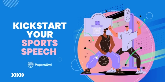 Inspiration for creating impactful sports speeches, featuring athletes and dynamic visuals.