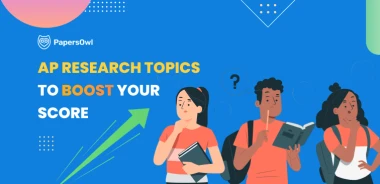 Students contemplating AP research topics to improve their score