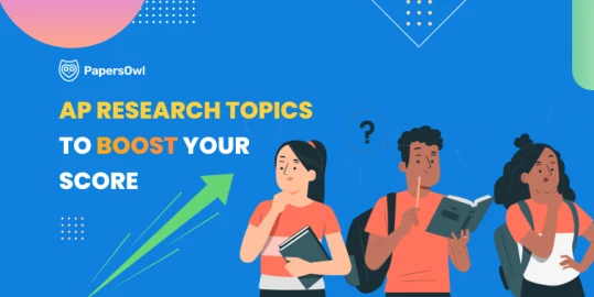 Students contemplating AP research topics to improve their score