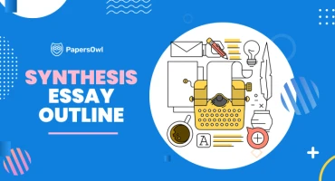 Visual guide to creating a synthesis essay outline with key steps
