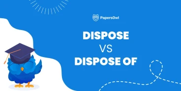 Grammar breakdown of "dispose" vs. "dispose of" with sentence examples