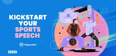 Inspiration for creating impactful sports speeches, featuring athletes and dynamic visuals.