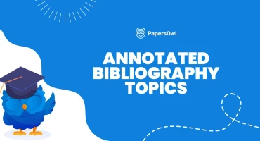 Annotated bibliography topics banner presenting research subject ideas for academic papers