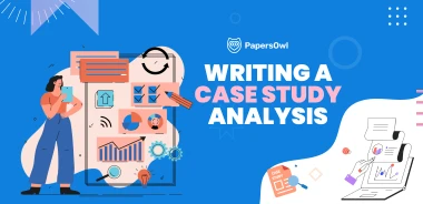 Visual example of writing a case study analysis with graphs and charts