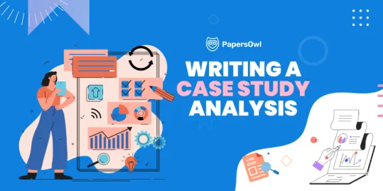 Visual example of writing a case study analysis with graphs and charts
