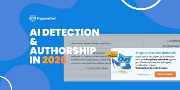 AI Detection and Authorship in 2026 - PapersOwl AI Checker Interface