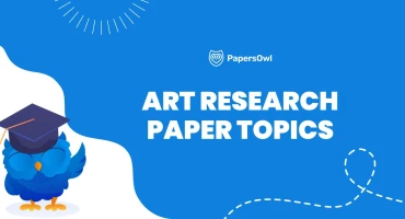 Art research topics banner with creative study ideas for art history and visual culture